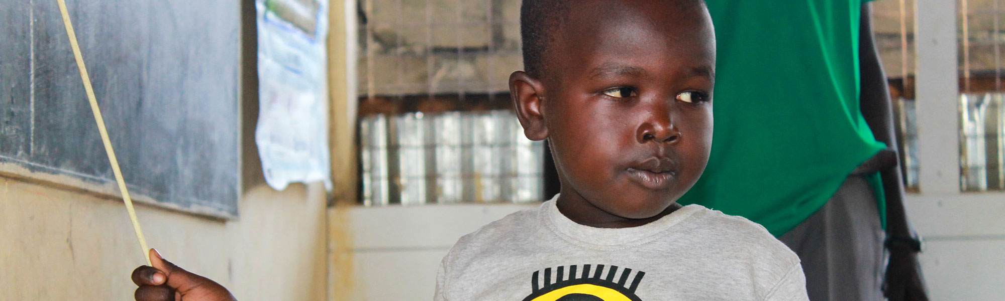 Young boy The Good Shepherd Academy, Juba, South Sudan 